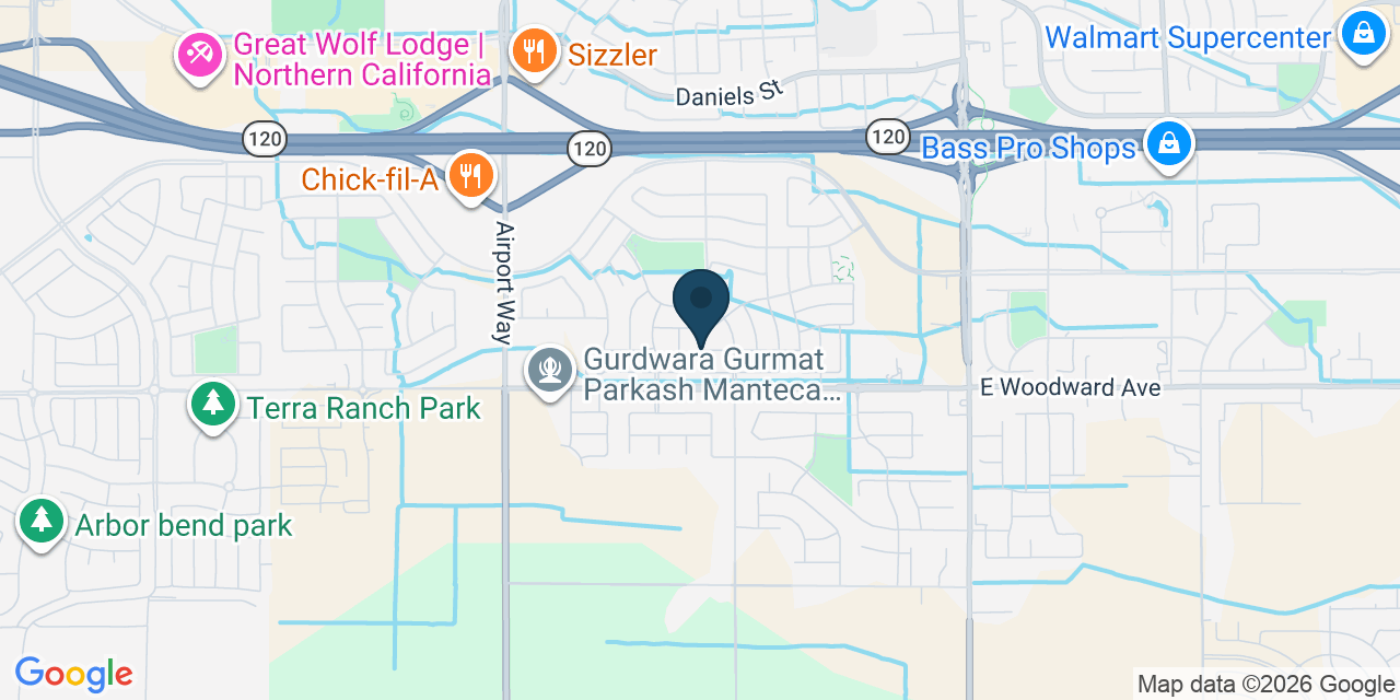 Map showing Manteca, San Joaquin County, CA