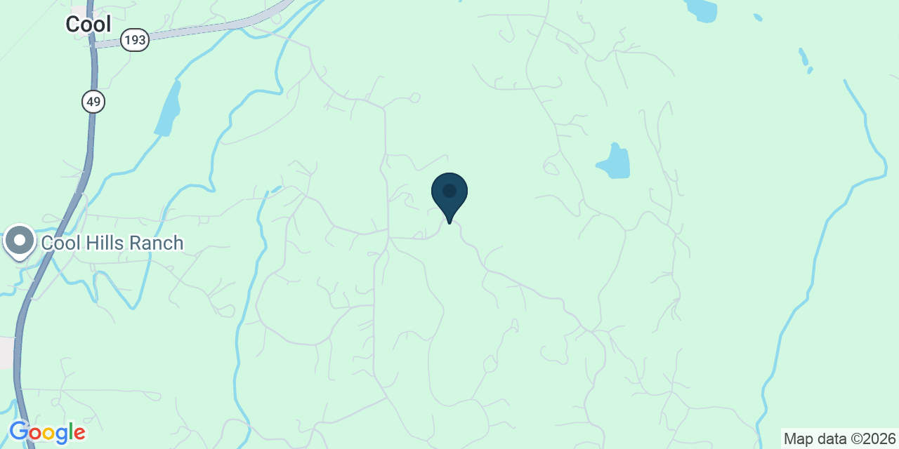 Map showing Cool, El Dorado County, CA