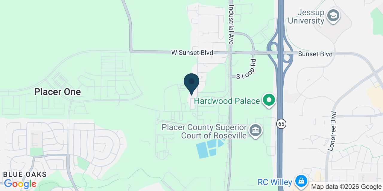 Map showing Rocklin, Placer County, CA
