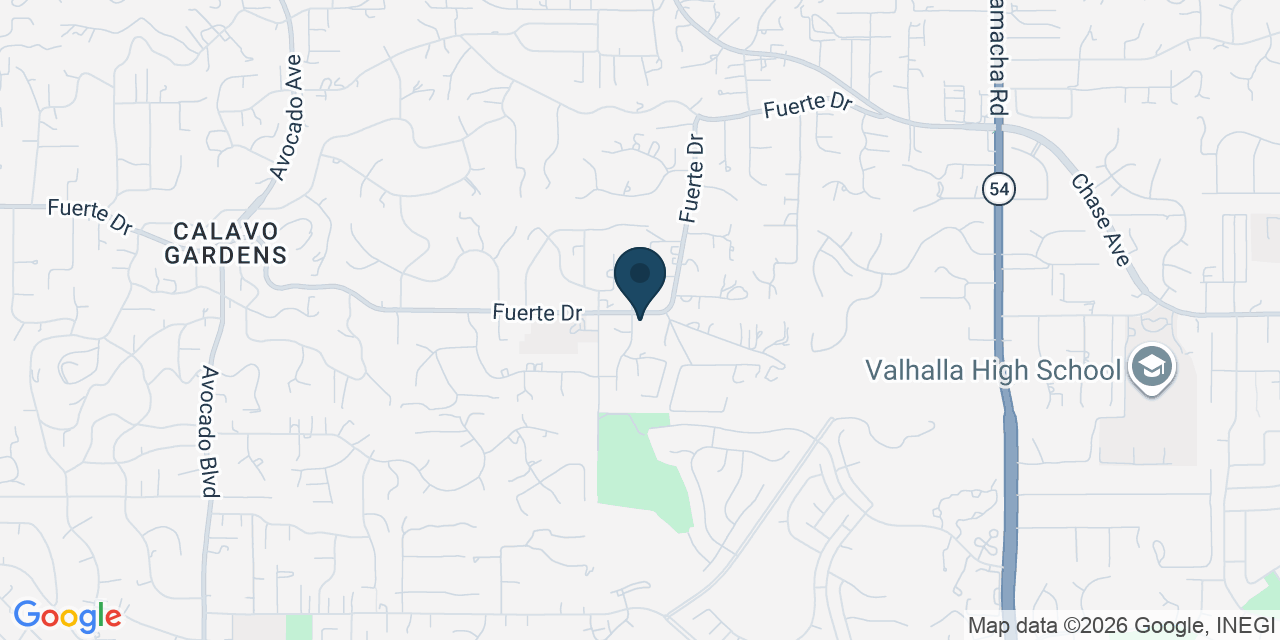 Map showing El Cajon, San Diego County, CA