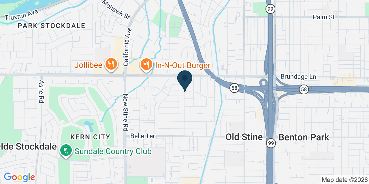 Map showing Old Stine, Kern County, CA