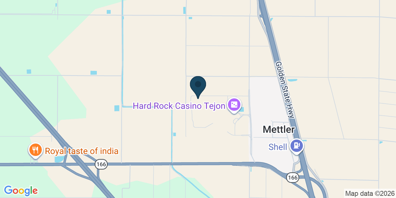 Map showing Bakersfield, Kern County, CA