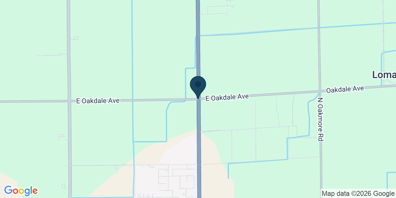 Map showing Tulare County, CA