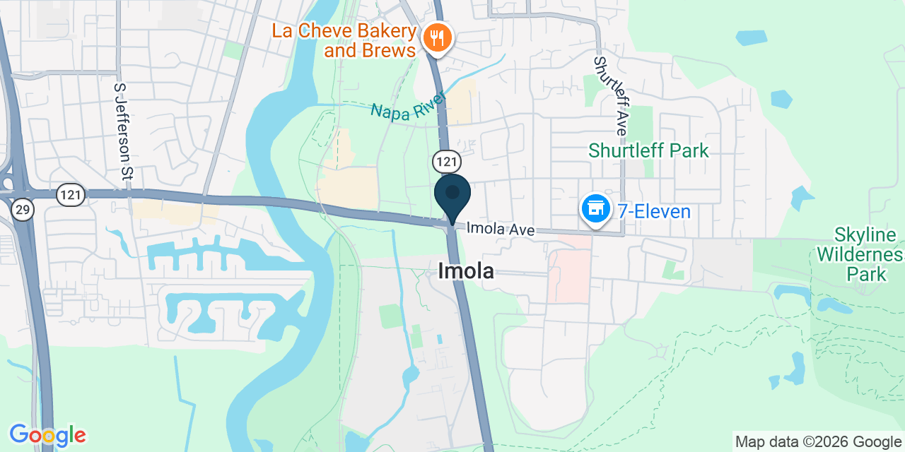 Map showing Napa County, CA