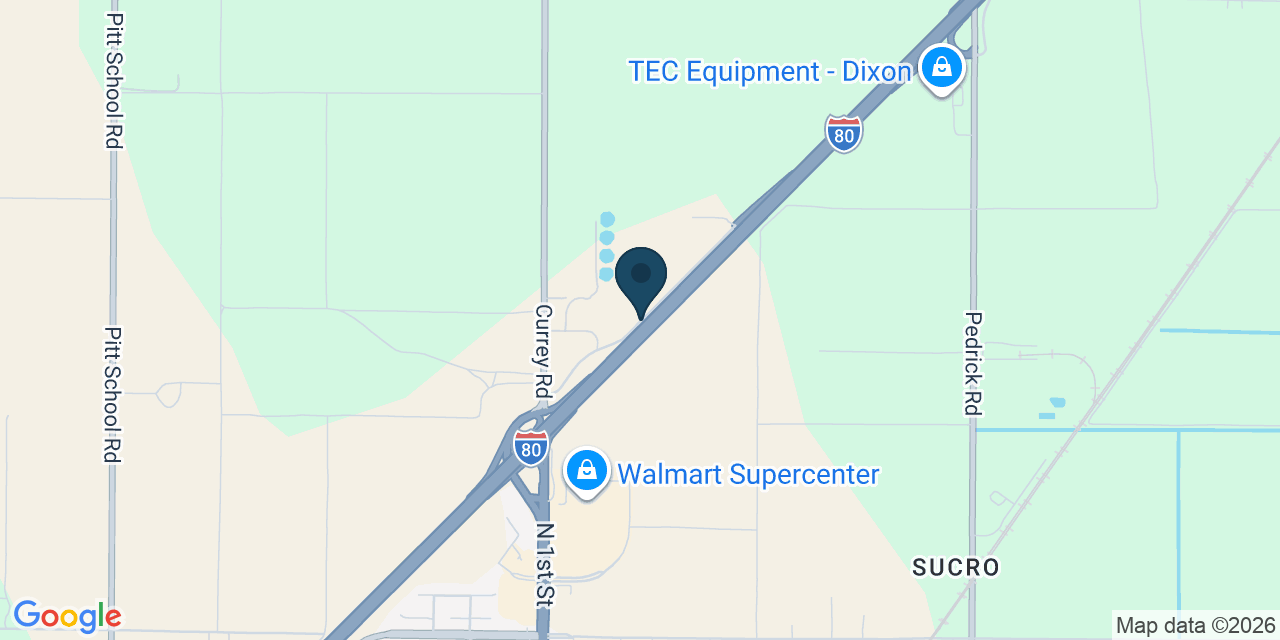 Map showing Dixon, Solano County, CA