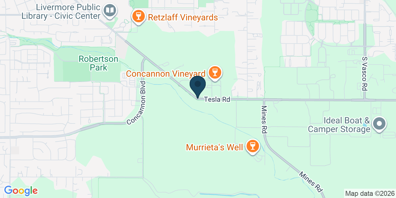 Map showing Livermore, Alameda County, CA