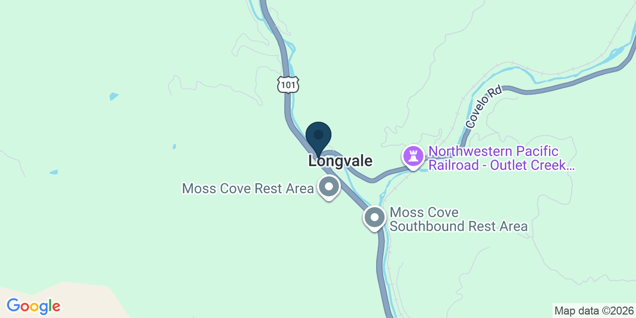 Map showing Mendocino County, CA