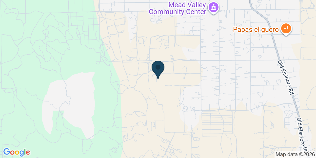 Map showing Perris, Riverside County, CA