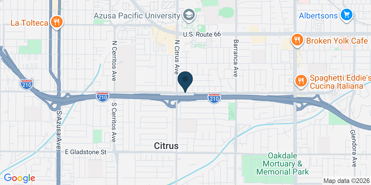Map showing Los Angeles County, CA