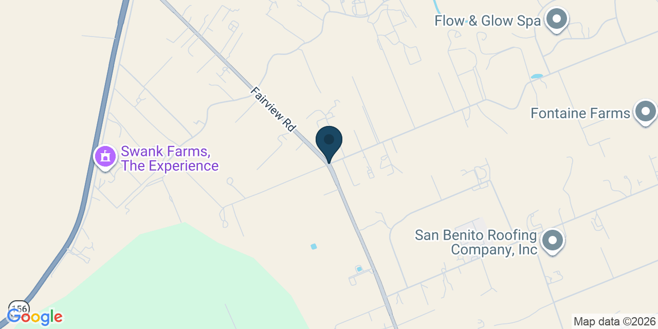 Map showing San Benito County, CA