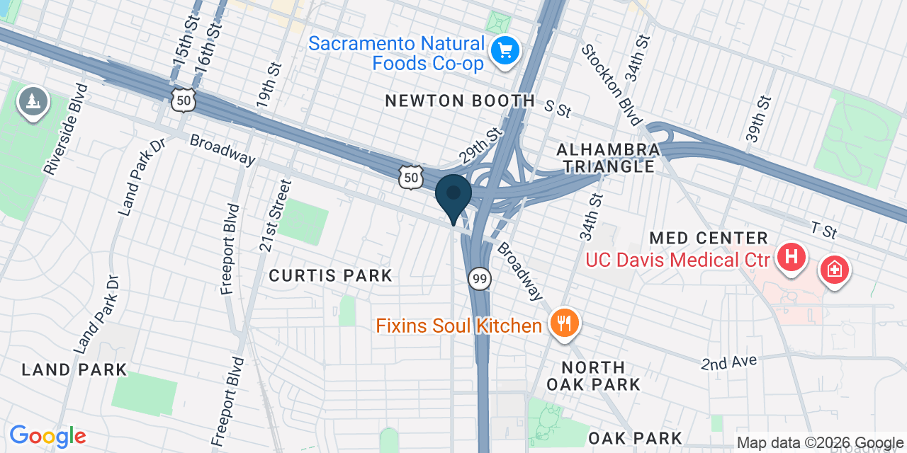 Map showing Sacramento, Sacramento County, CA