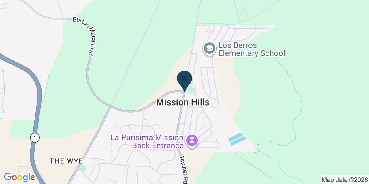 Map showing Mission Hills, Santa Barbara County, CA