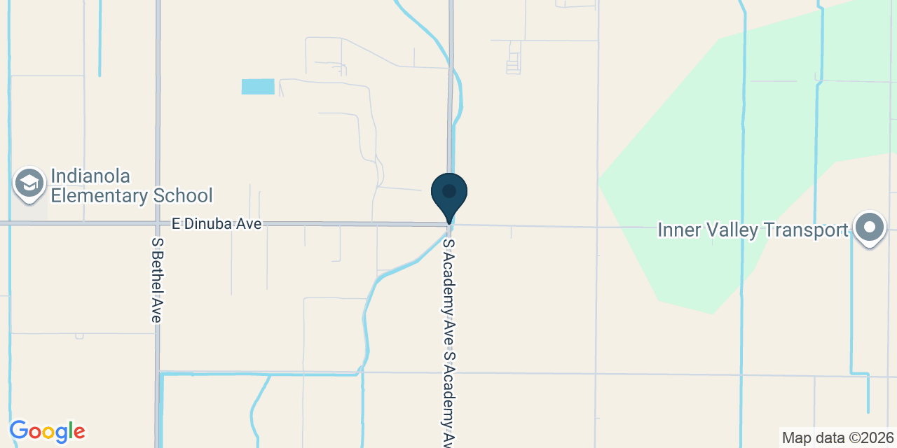 Map showing Fresno County, CA