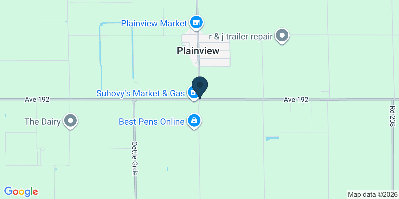 Map showing Tulare County, CA