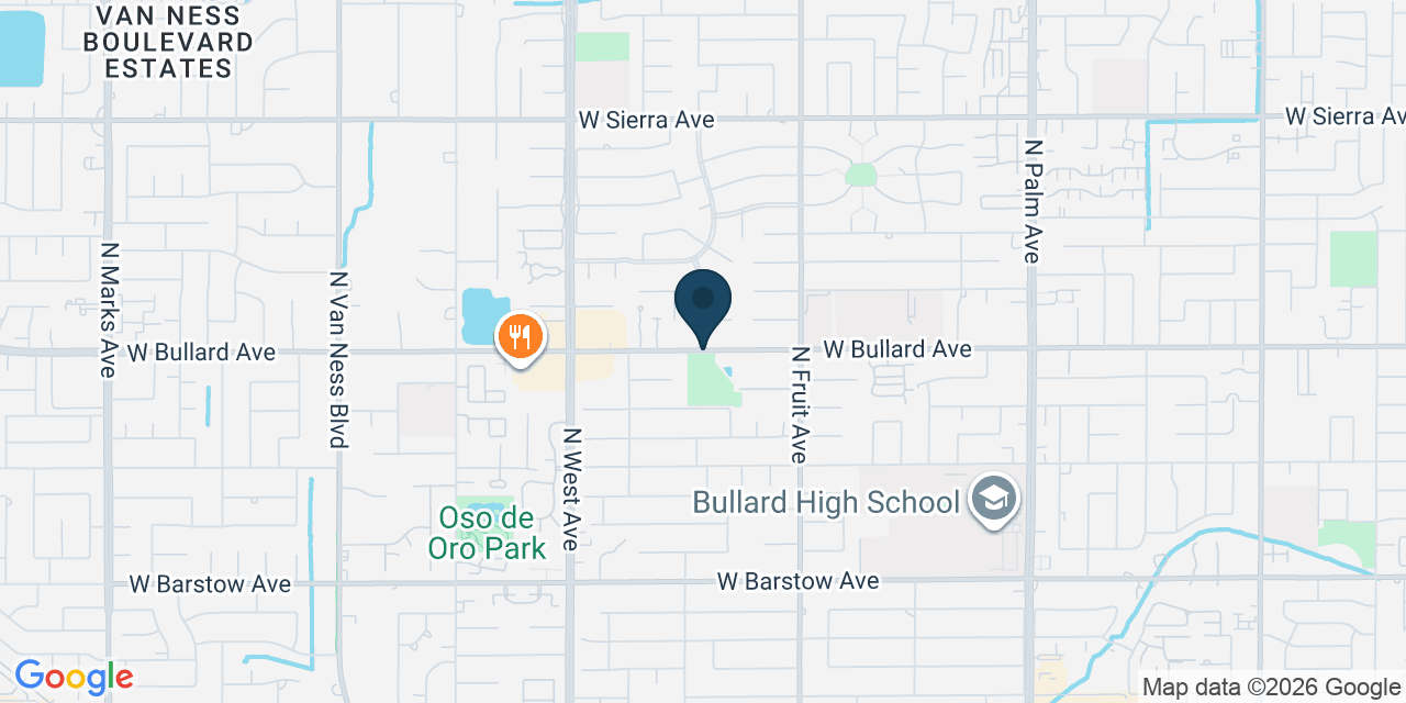 Map showing Fresno County, CA