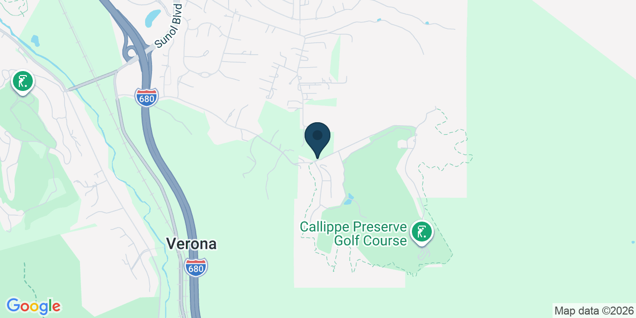 Map showing Alameda County, CA