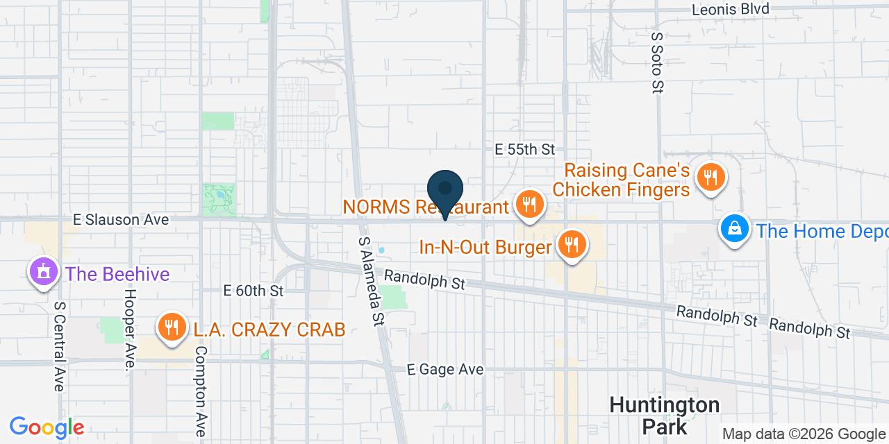 Map showing Los Angeles County, CA