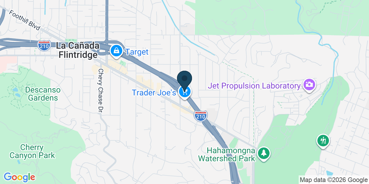 Map showing Los Angeles County, CA