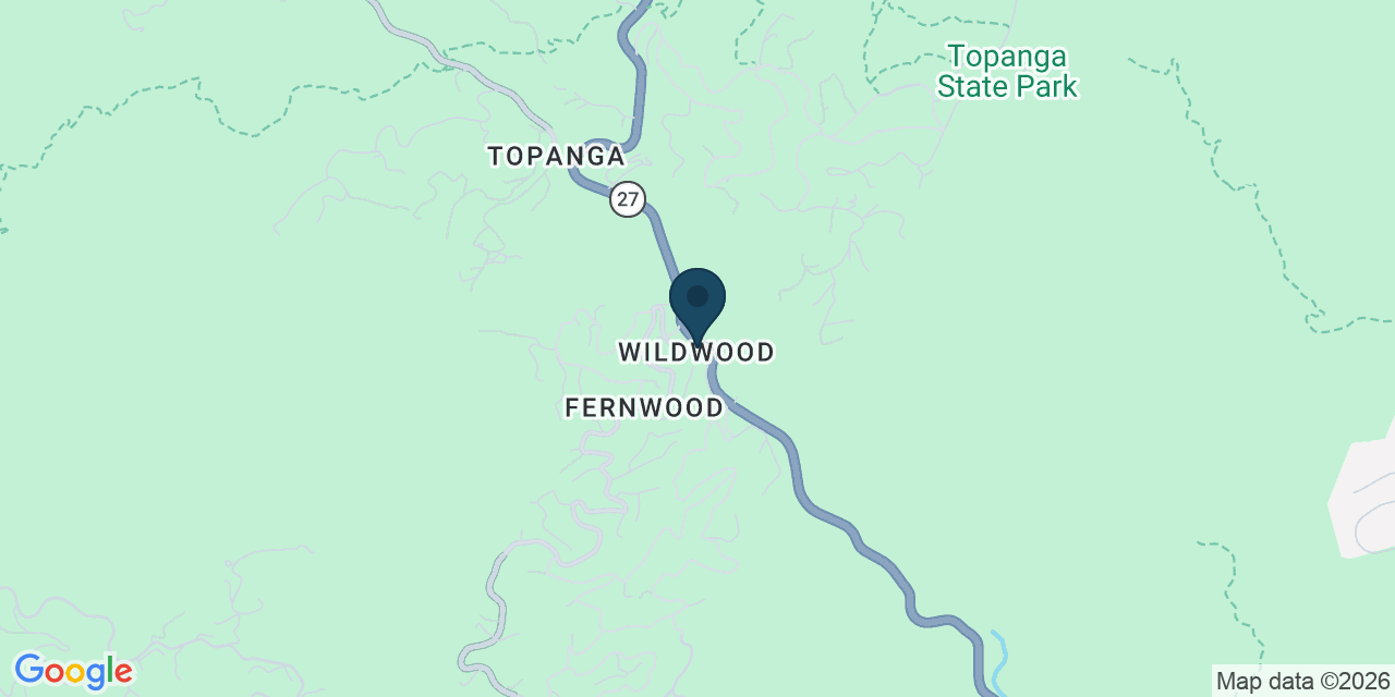 Map showing Topanga, Los Angeles County, CA
