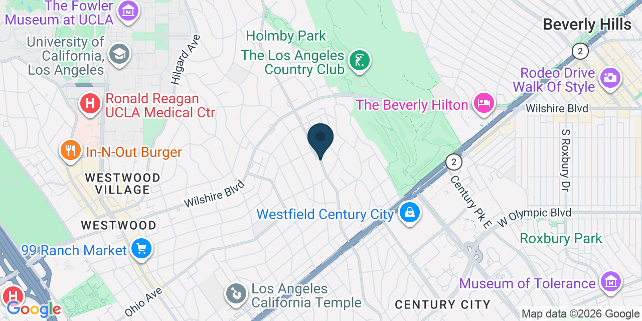 Map showing Los Angeles, Los Angeles County, CA