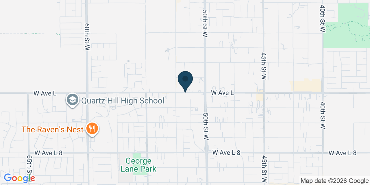 Map showing Los Angeles County, CA