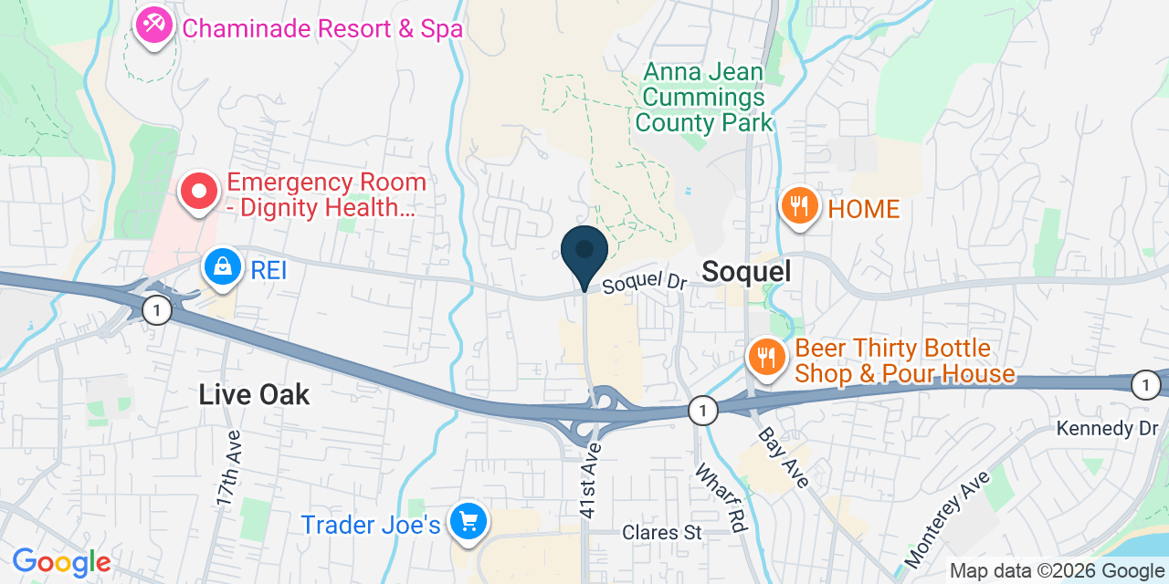Map showing Soquel, Santa Cruz County, CA