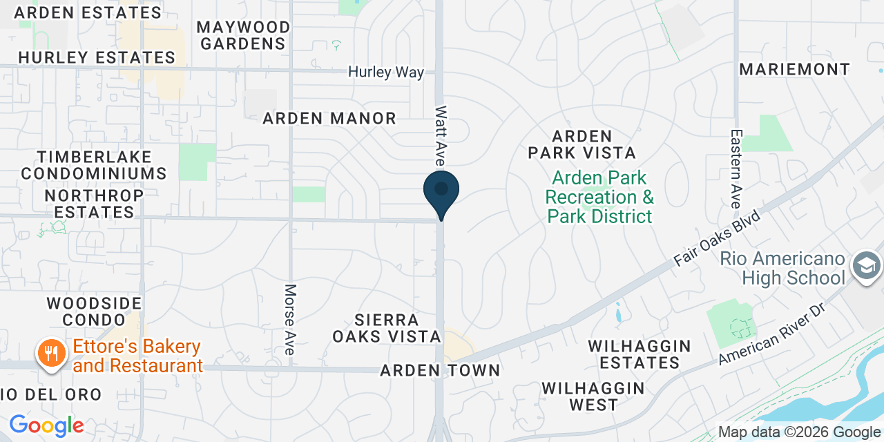 Map showing Arden-Arcade, Sacramento County, CA