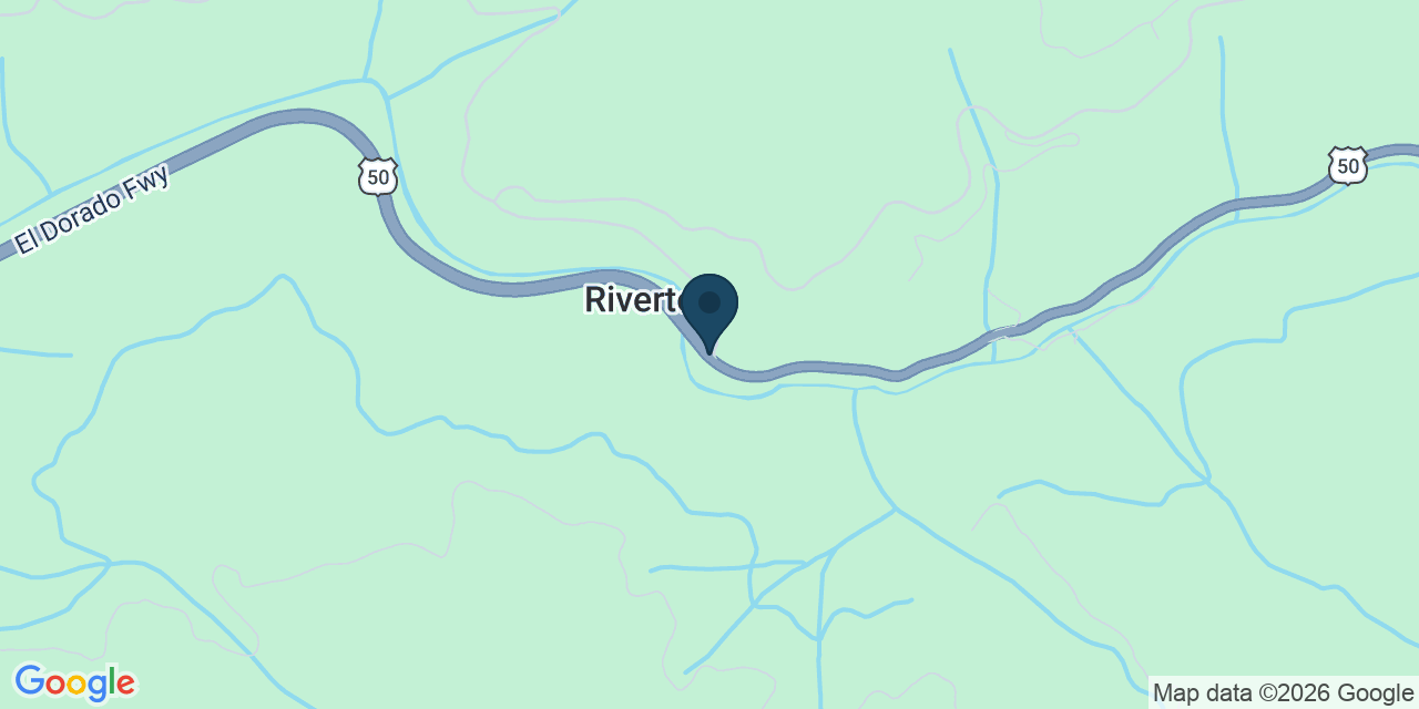 Map showing El Dorado County, CA