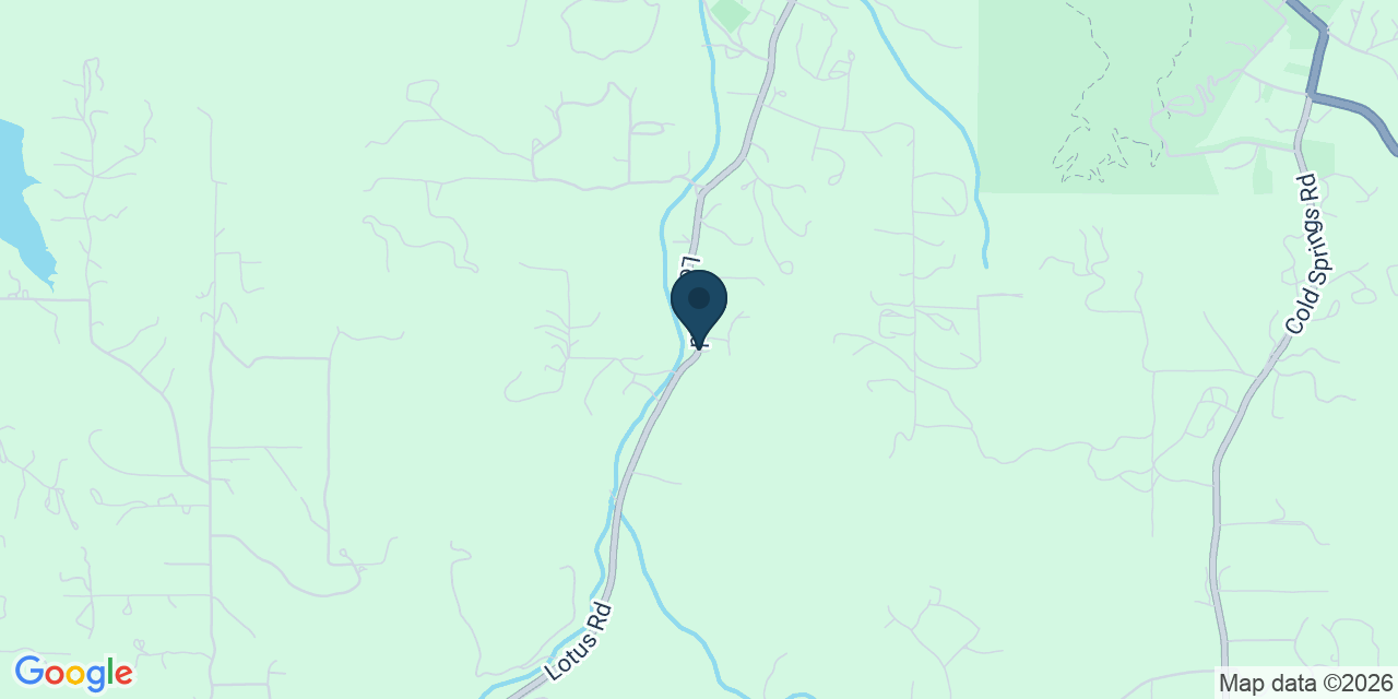 Map showing El Dorado County, CA