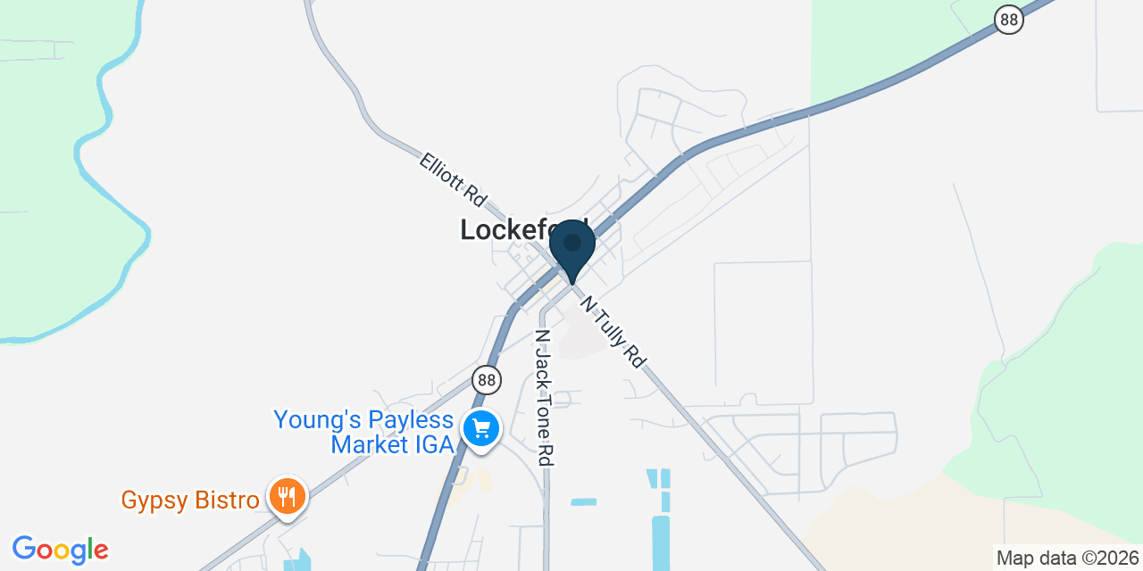 Map showing Lockeford, San Joaquin County, CA