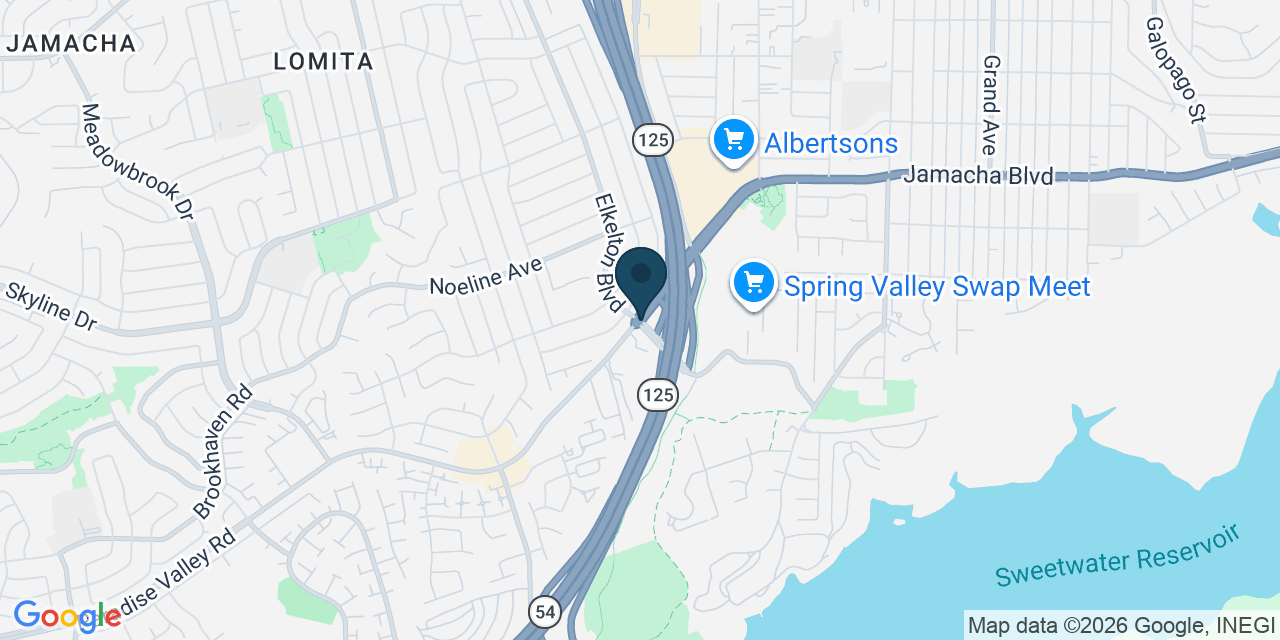 Map showing La Presa, San Diego County, CA