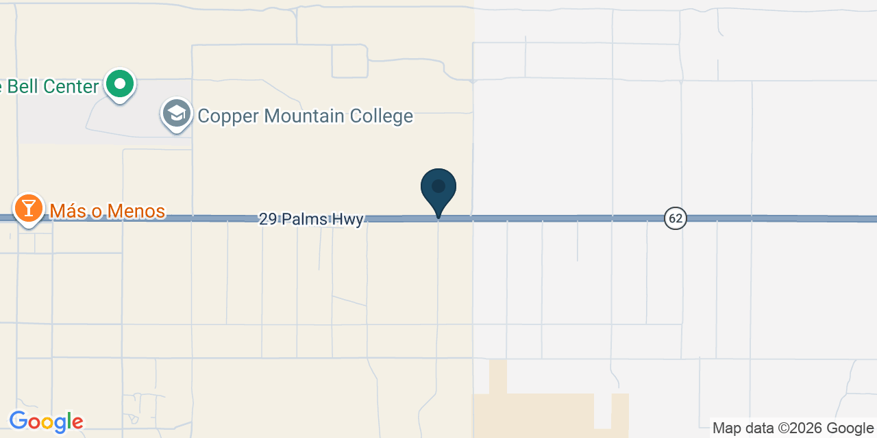 Map showing San Bernardino County, CA