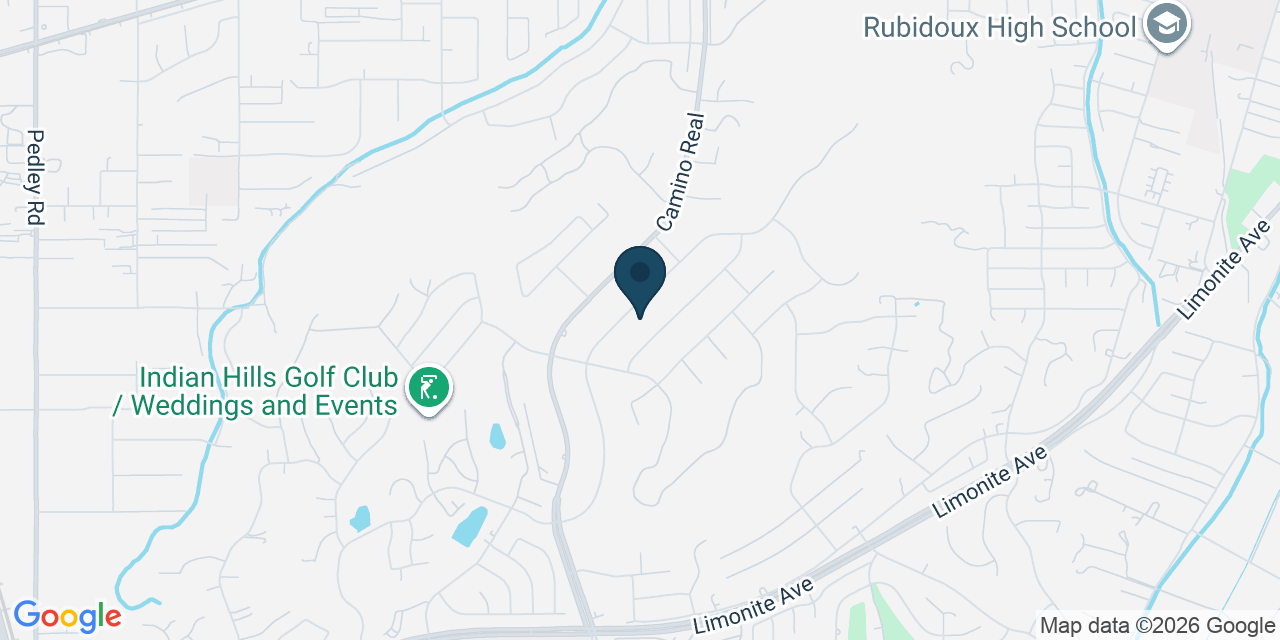 Map showing Riverside, Riverside County, CA