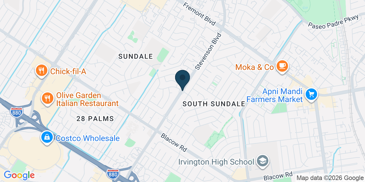 Map showing Alameda County, CA