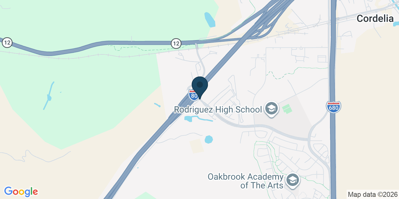 Map showing Solano County, CA