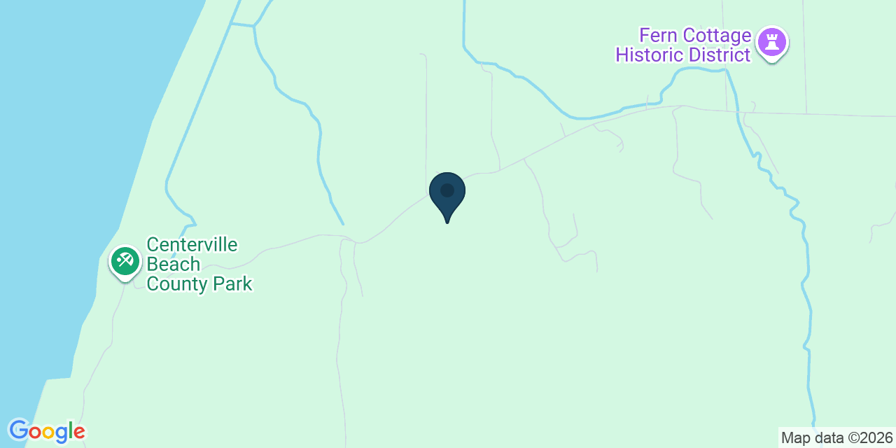 Map showing Ferndale, Humboldt County, CA