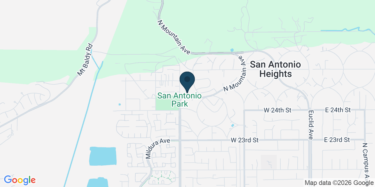 Map showing Upland, San Bernardino County, CA
