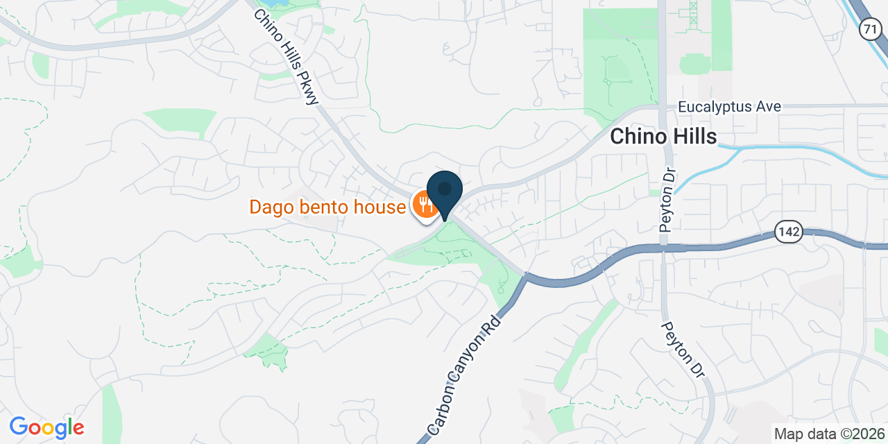 Map showing Chino Hills, San Bernardino County, CA