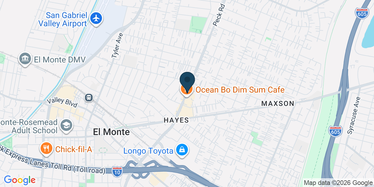 Map showing Los Angeles County, CA