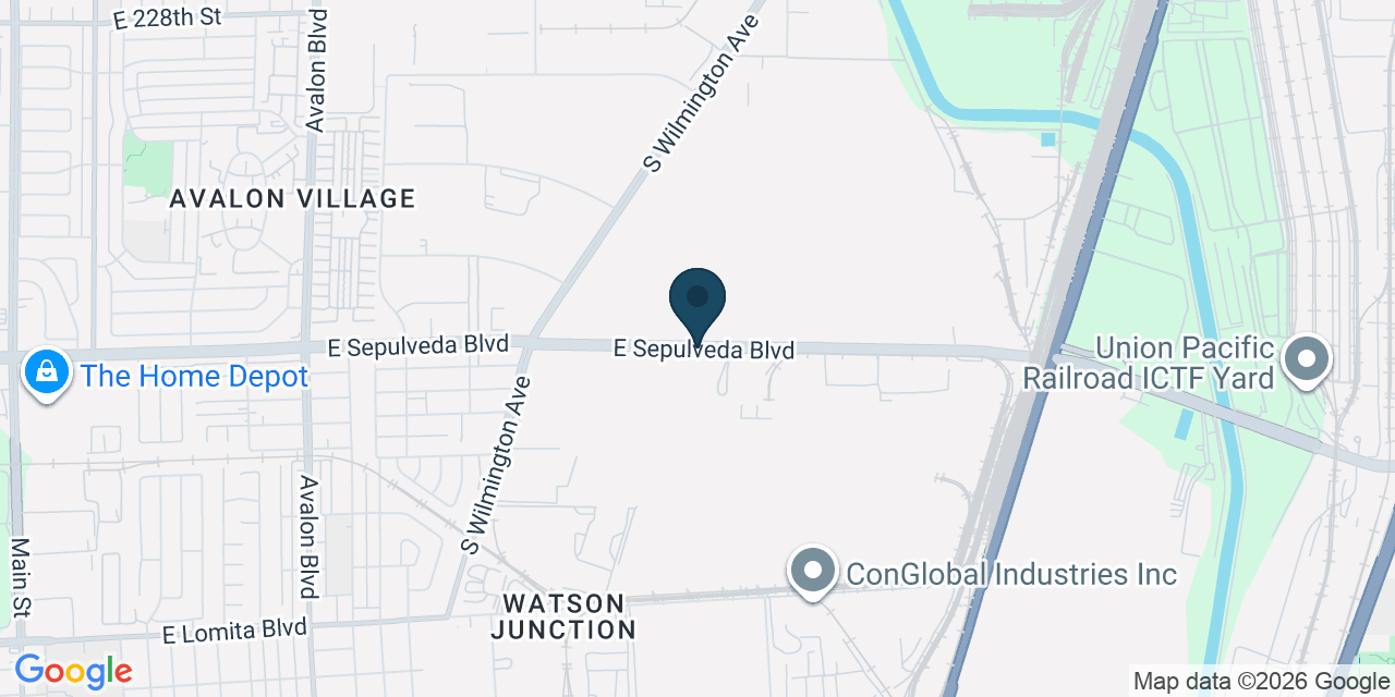 Map showing Los Angeles County, CA