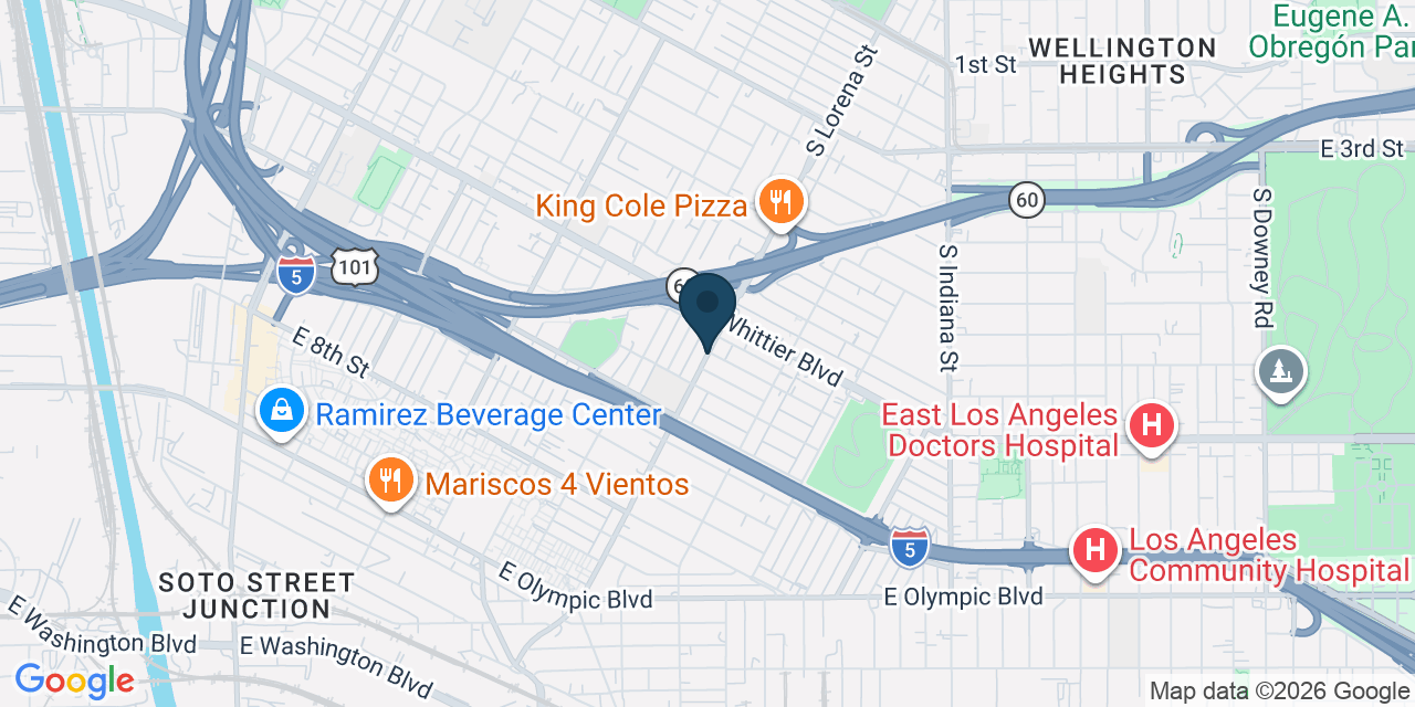 Map showing Los Angeles, Los Angeles County, CA