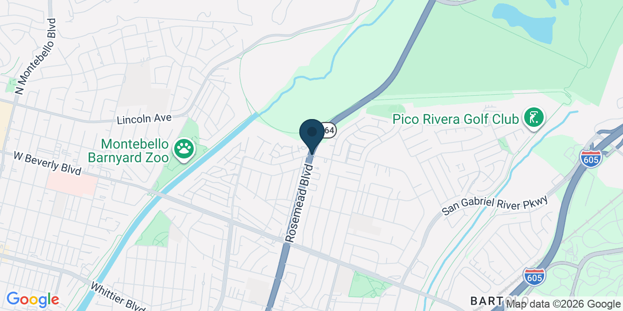 Map showing El Rancho, Los Angeles County, CA