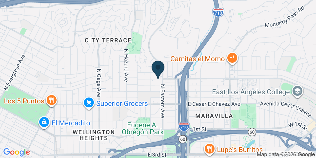 Map showing Los Angeles County, CA