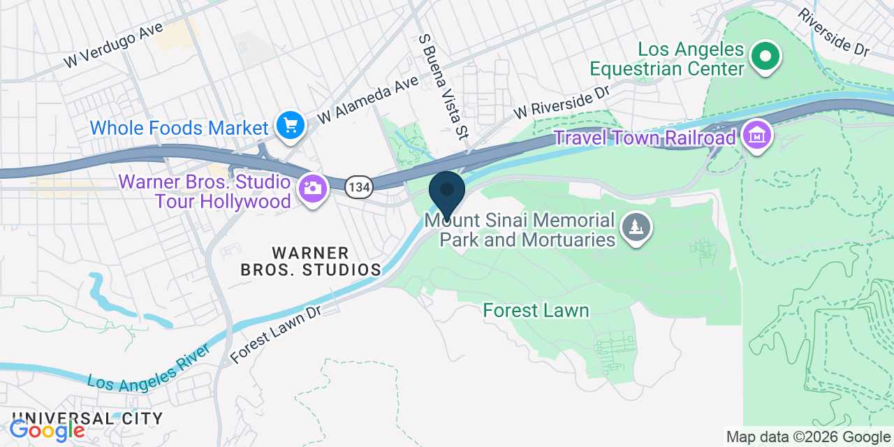 Map showing Los Angeles, Los Angeles County, CA
