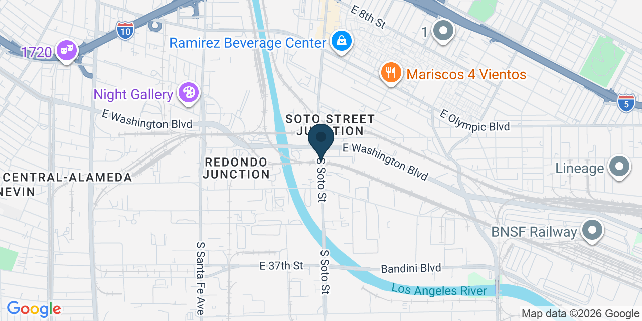 Map showing Los Angeles County, CA