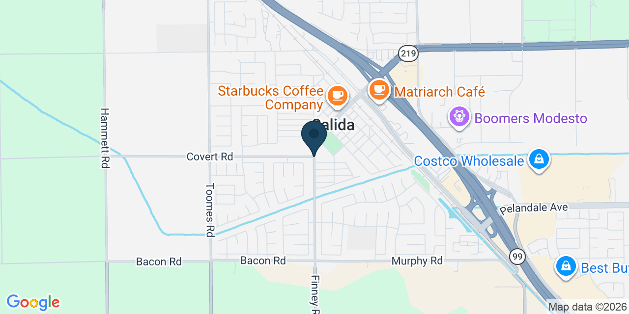 Map showing Salida, Stanislaus County, CA
