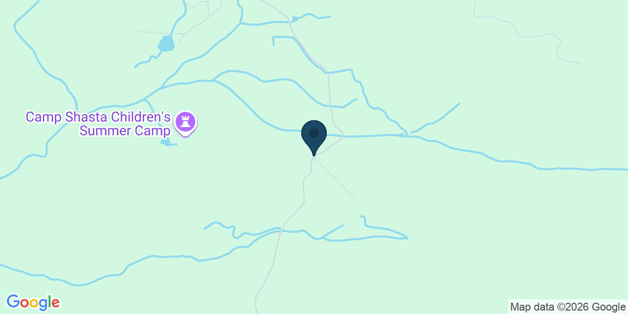 Map showing Montgomery Creek, Shasta County, CA