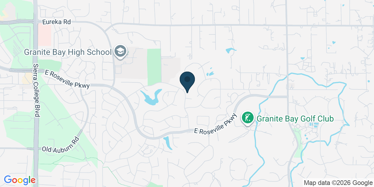 Map showing Granite Bay, Placer County, CA