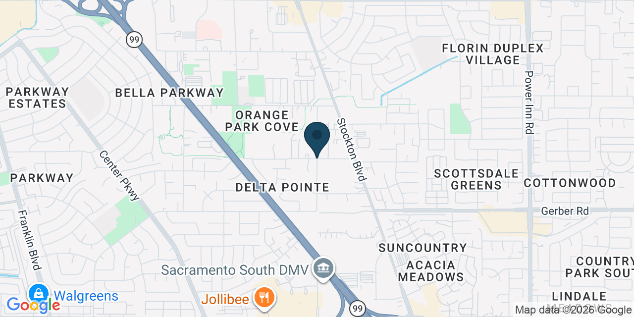 Map showing Florin, Sacramento County, CA
