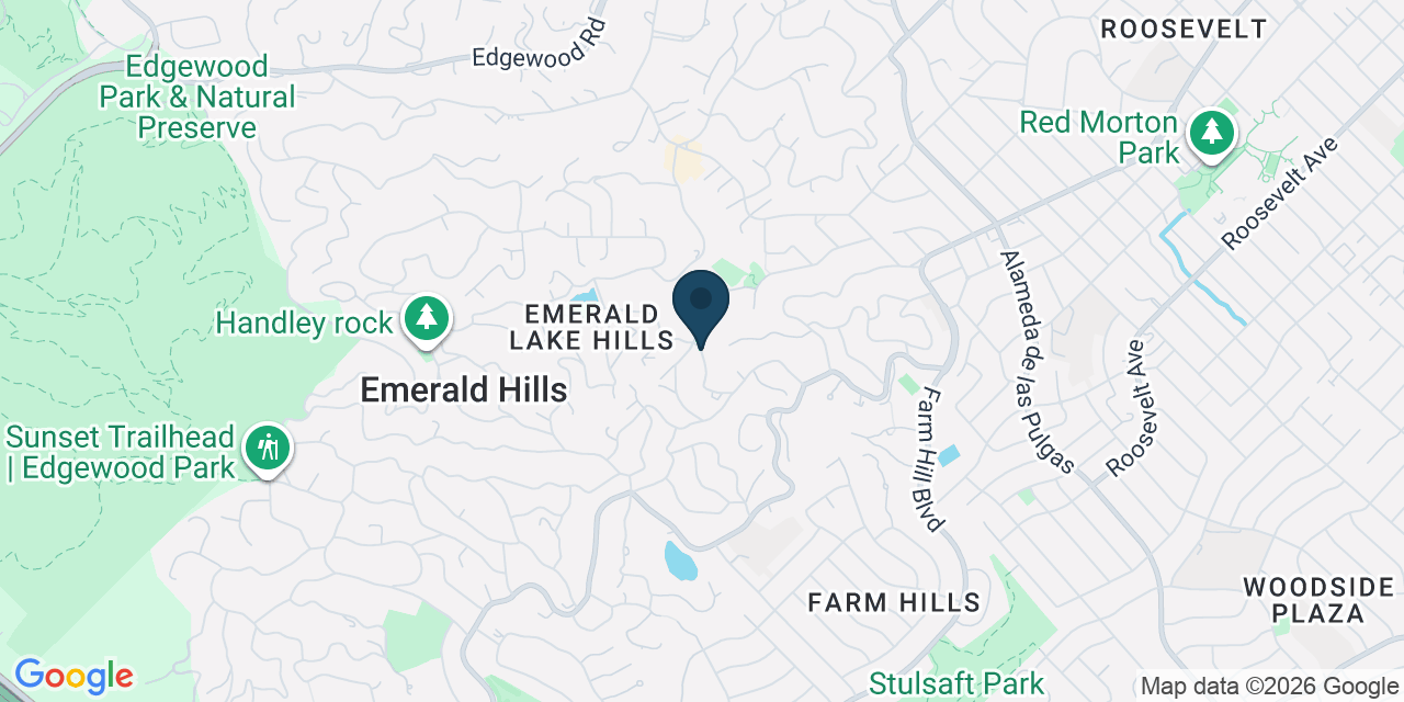 Map showing San Mateo County, CA
